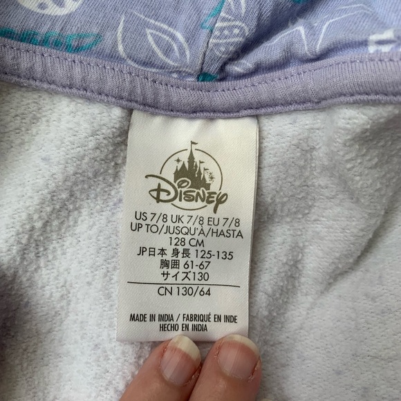 🎆🎇3for$9 Girls Disney Little Mermaid Zip up hoodie- size 7- white and purple - Picture 3 of 7